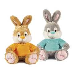INGROSSO PELUCHE BUNNY L40CM 2 COL.ASS C/TSHIRT 8009549257410 INGROSSO GIOCHI E GIOCATTOLI PELUCHE MORBIDOSI