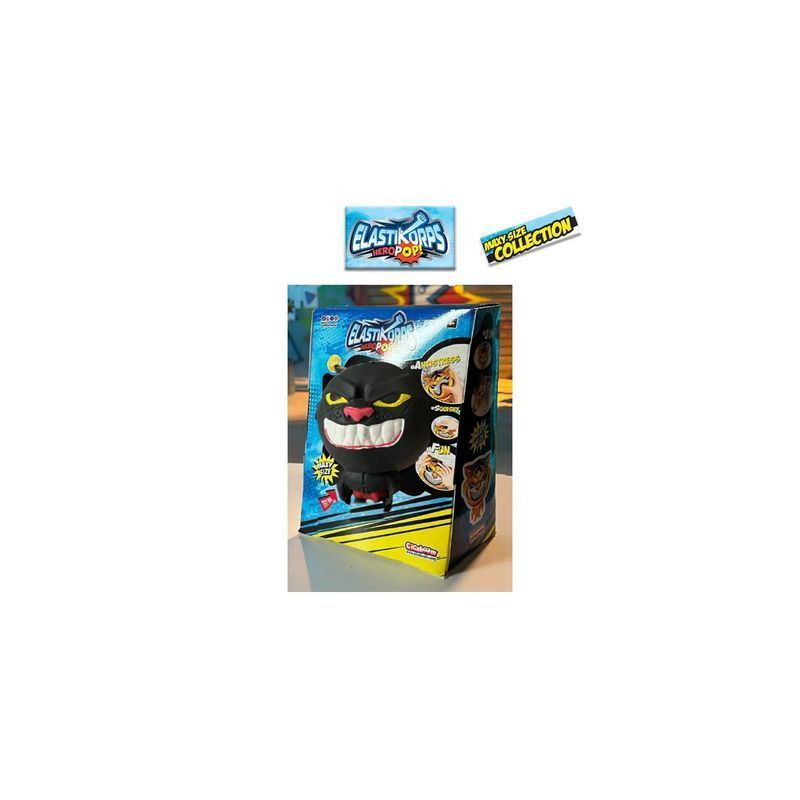 HERAPOP ELASTIKORPS CM.16 DARK PANTER EAN 8052532633067 INGROSSO GIOCHI DA EDICOLA