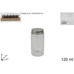 INGROSSO BOMBONIERE BOTTIGLIETTA VETRO C/TAPPO ALLUM 120ML 8034048528846 INGROSSO ARTICOLI DA BOMBONIERE
