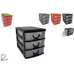 INGROSSO CARTOLERIA MINI CASSETTIERA FAI DA TE 3 PIANI 3COL 8034048615423 INGROSSO ARTICOLI DI CANCELLERIA
