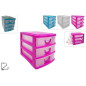 MINI CASSETTIERA 3 PIANI 3COL EAN 8034048615522 INGROSSO ACCESSORI UFFICIO