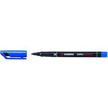 INGROSSO CARTOLERIA PENNARELLO STABILO OHP 843 M BLU C.10 4006381115254 INGROSSO PENNE REFIL MARCATORI EVIDENZIATORI