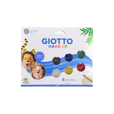 INGROSSO CARNEVALE SET 6 X 5ML FACEPOINT GIO MAKEUP CLASSIC 8000825032301 INGROSSO ARTICOLI CARNEVALE