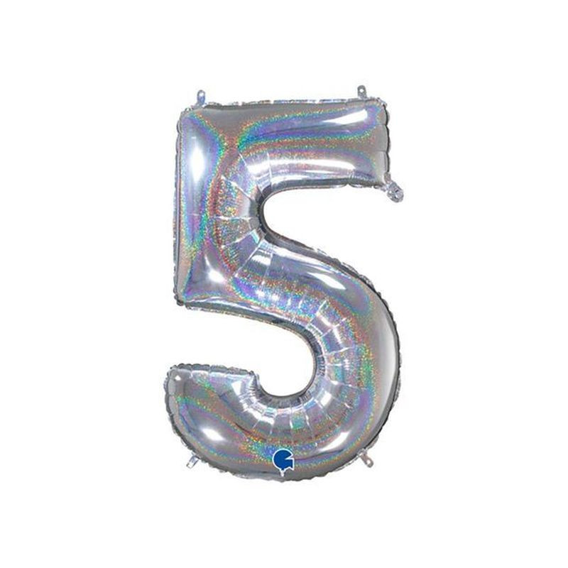PALLONCINO MYLAR N. 5 ARGENTO MEGA 101CM EAN 8032685998374 INGROSSO PALLONCINI COMPLEANNO PALLONCINO MYLAR N. 5 ARGENTO MEGA 101CM EAN 8032685998374 INGROSSO PALLONCINI COMPLEANNO
