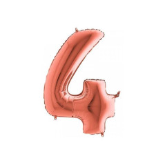 INGROSSO FESTA E PARTY PALLONCINO MYLAR N. 4 ROSA G. 101CM 8050195402341 INGROSSO ARTICOLI PER FESTE