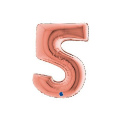 INGROSSO FESTA E PARTY PALLONCINO MYLAR N. 5 ROSA G. 101CM 8050195402358 INGROSSO ARTICOLI PER FESTE