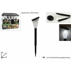 INGROSSO CASALINGHI LAMPADA SOLARE 30CM LUCE FREDDA 8034048561881 INGROSSO ARTICOLI ESTIVI ARTICOLI CAMPEGGIO