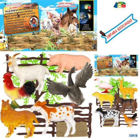 BUSTA LA VECCHIA FATTORIA ASS EAN 8057438024551 INGROSSO BUSTE ANIMALI GIOCATTOLO