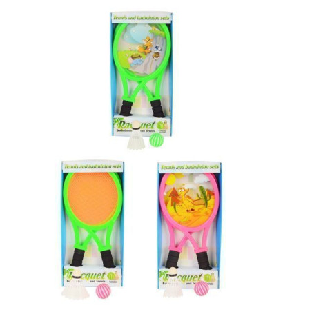 INGROSSO ARTICOLI MARE SET RACCHETTE CON PALLINA E VOLANO 8021029958587 INGROSSO ARTICOLI PER LA SPIAGGIA