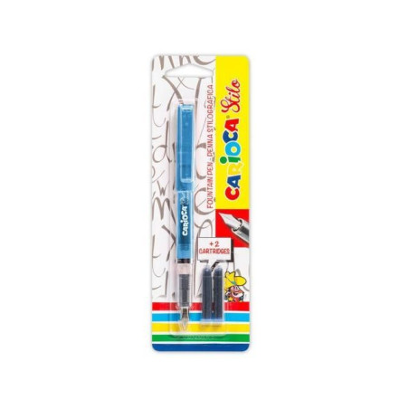 INGROSSO CARTOLERIA STILOGRAFICA +2 CARTUCCE BL. CARIOCA 8003511423032 INGROSSO PENNE REFIL MARCATORI EVIDENZIATORI PENNE PER LA