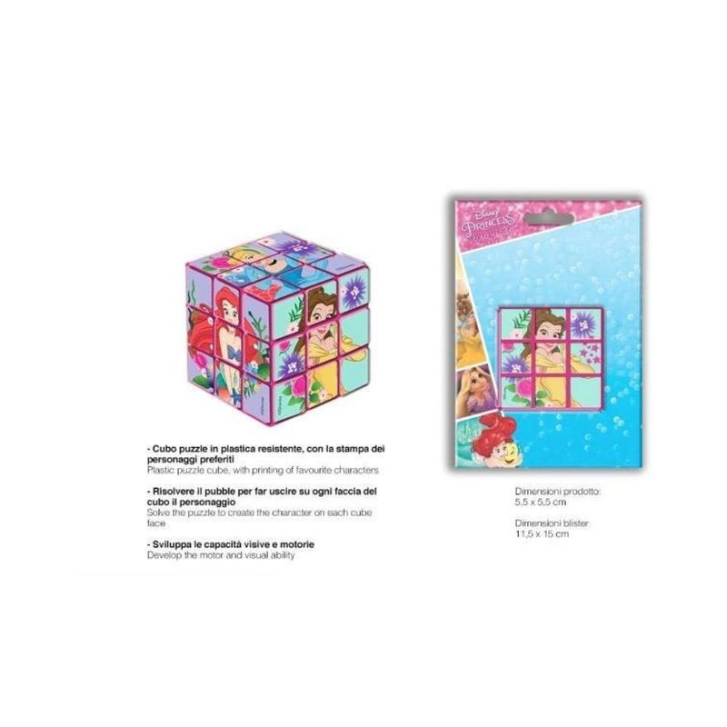 CUBO PUZZLE 5X5 PRINCESS EAN 8032780951878 INGROSSO GIOCHI CREATIVI