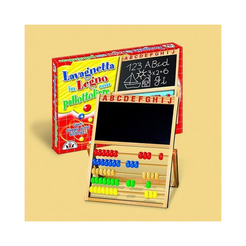 LAVAGNA IN LEGNO C/PALLOTTOLIERE IN SCAT EAN 8000888000682 INGROSSO LAVAGNE MAGNETICHE