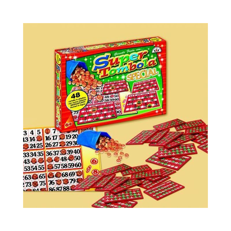 TOMBOLA SPECIAL 72 CARTELLE PLASTIFICATE EAN 8000888000941 INGROSSO GIOCHI DI SOCIETA TOMBOLA SPECIAL 72 CARTELLE PLASTIFICATE EAN 8000888000941 INGROSSO GIOCHI DI SOCIETA