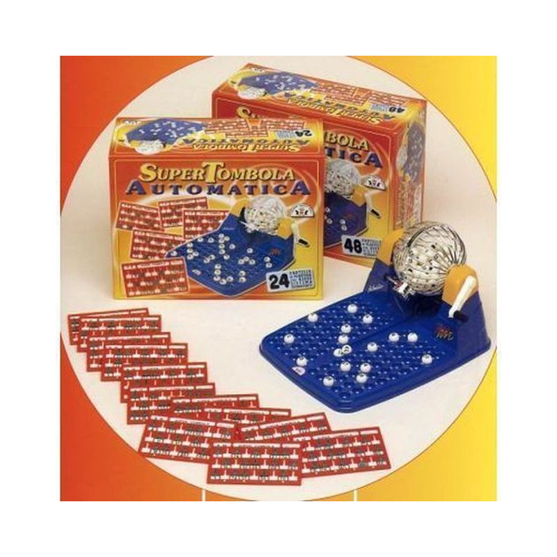 TOMBOLA SUPER AUTOMATICA 48 CARTELLE EAN 8000888001214 INGROSSO GIOCHI DI SOCIETA TOMBOLA SUPER AUTOMATICA 48 CARTELLE EAN 8000888001214 INGROSSO GIOCHI DI SOCIETA