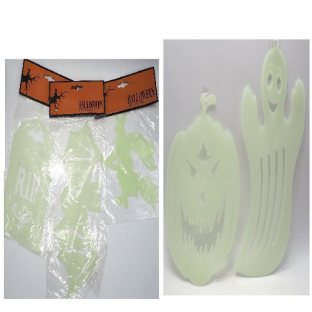 INGROSSO SOGGETTO FLUO DA APP. 40/30/25CM HALLOW 8021029761873 CREARE ITALIA 76187 ACCESSORI HALLOWEEN APPENDINI HALLOWEEN