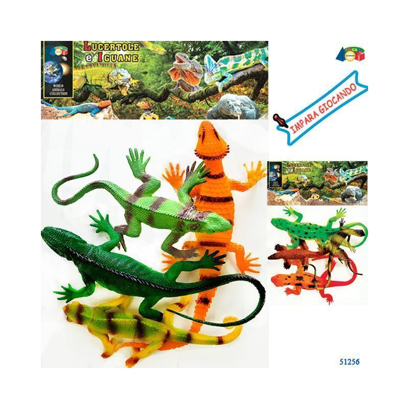 BUSTA LUCERTOLE E IGUANE ASS EAN 8034094807063 INGROSSO ANIMALI E INSETTI HALLOWEEN