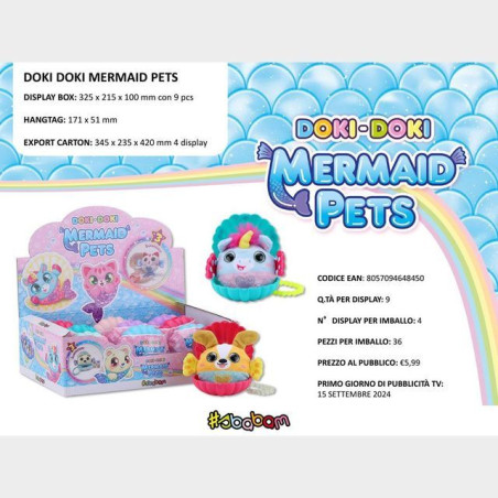 INGROSSO GIOCATTOLI DOKI DOKI MERMAID PET 8057094648450 GIOCHI E GIOCATTOLI GIOCHI DA EDICOLA