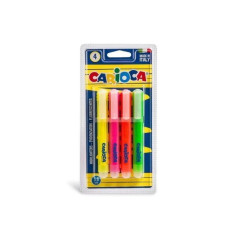 INGROSSO CARTOLERIA CARIOCA MEMORY ASS. SCAT. 4PZ EVIDENZIAT 8003511428679 PENNE REFIL MARCATORI EVIDENZIATORI EVIDENZIATORI