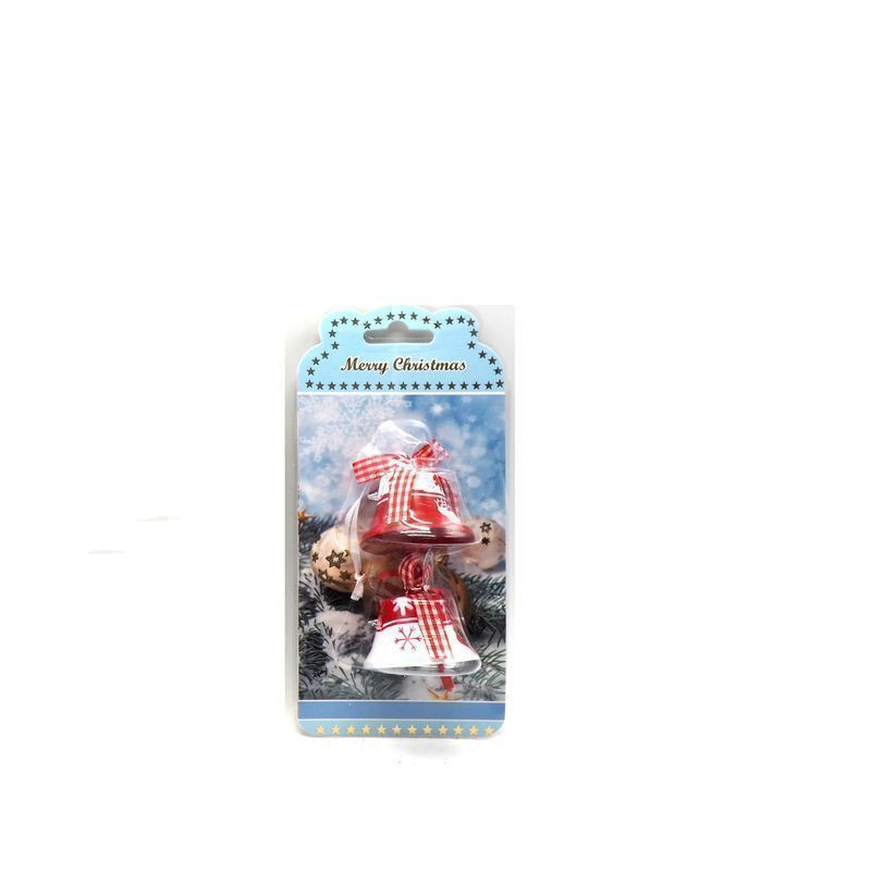 BL. 2 CAMPANELLE METALLO C/NASTRO EAN 8021029187147 INGROSSO APPENDINI NATALIZI BL. 2 CAMPANELLE METALLO C/NASTRO EAN 8021029187147 INGROSSO APPENDINI NATALIZI