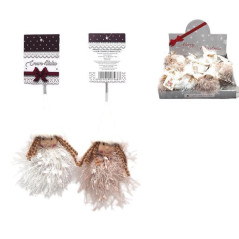 INGROSSO ARTICOLI NATALIZI ANGIOLETTO PELOSO DA APP H.12CM C/CAPP B 8021029274687 ADDOBBI ALBERO NATALE APPENDINI NATALIZI