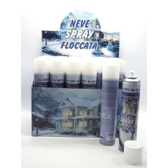 INGROSSO ARTICOLI DI NATALE NEVE SPRAY FLOCCATA 750ML 8021029300836 ARTICOLI NATALIZI BOMBOLETTE SPRAY NATALIZIE ARTICOLI NATALI
