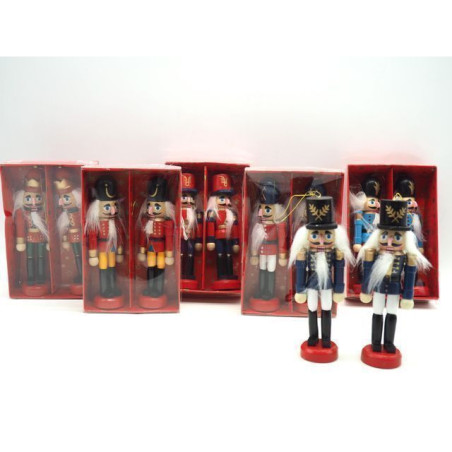 SET 2 SALDATINI SCHIACCIANOCI H.12CM ASS EAN 8021029323088 INGROSSO OGGETTISTICA NATALIZIA