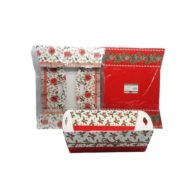 VASSOIO CARTA H.11X33,5X23,5 DIS.NAT ASS EAN 8021029344632 INGROSSO SCATOLE NATALIZIE