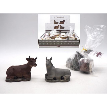 SET ASINO / BUE H.5,5X7X3,5CM EAN 8021029575487 INGROSSO PERSONAGGI PER IL PRESEPE E ANIMALI