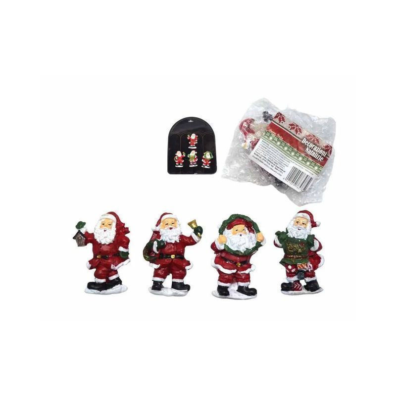 CALAMITA BABBO NATALE C/BRILL H.8CM 4AS EAN 8021029765734 INGROSSO CALAMITE NATALIZIE