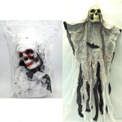 INGROSSO HALLOWEEN SCHELETRO DA APPENDERE H.128CM C/VESTE 8021029348333 ACCESSORI HALLOWEEN APPENDINI HALLOWEEN