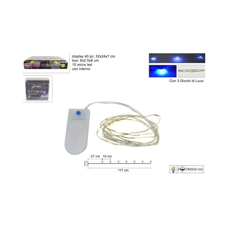 FILO 10MICRO LED BLU BATT.C/3 GIOCHI L EAN 8053482092874 INGROSSO LUCI NATALIZIE FILO 10MICRO LED BLU BATT.C/3 GIOCHI L EAN 8053482092874 INGROSSO LUCI NATALIZIE