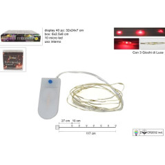 INGROSSO ARTICOLI DI NATALE FILO 10MICRO LEDROSSO BATT.C/3 GIOCHI L 8053482092881 ARTICOLI NATALIZI LUCI NATALIZIE