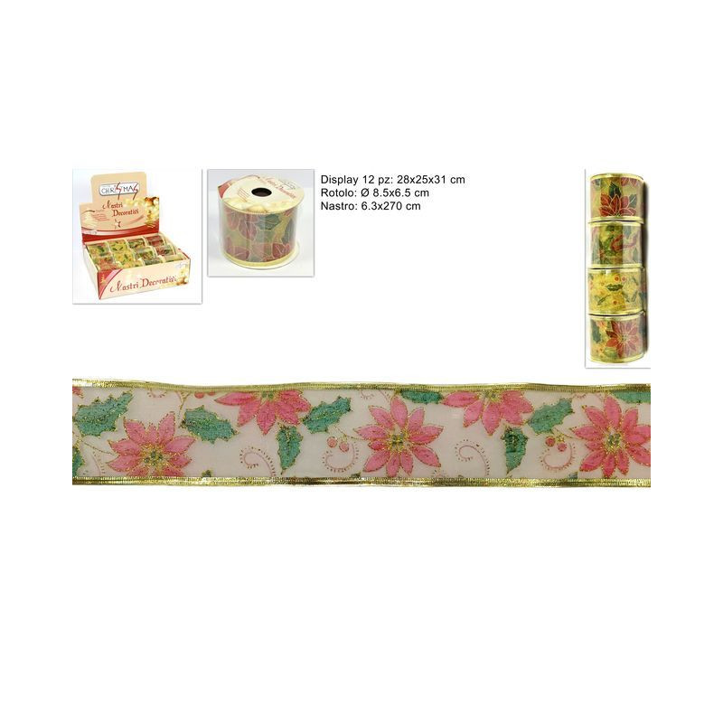 NASTRO C/DECORO ORO 6.3CMx2.7M EAN 8033113104756 INGROSSO NASTRI NATALIZI PER ADDOBBO NASTRO C/DECORO ORO 6.3CMx2.7M EAN 8033113104756 INGROSSO NASTRI NATALIZI PER ADDOBBO