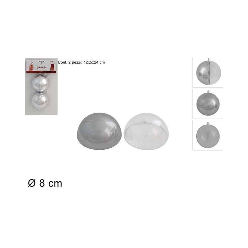 PALLE 8CM SET 2PZ SILVER+TRASPARENTE EAN 8053482121208 INGROSSO PALLINE DI NATALE E PUNTALI PALLE 8CM SET 2PZ SILVER+TRASPARENTE EAN 8053482121208 INGROSSO PALLINE DI NATALE E PUNTALI