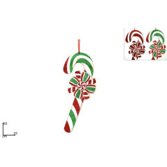 INGROSSO ARTICOLI DI NATALE APPENDINO BASTONCINO 50CM 2 ASS. 8053482158792 ADDOBBI ALBERO NATALE APPENDINI NATALIZI