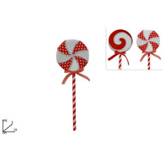 INGROSSO ARTICOLI DI NATALE LECCA-LECCA VELLUTO-POIS C/FIOCCO 59CM 8053482202952 DECORAZIONI NATALIZIE OGGETTISTICA NATALIZIA