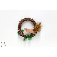 INGROSSO ARTICOLI DI NATALE DIETROPORTA LEGNO C/SCOIATTOLO C/PIGNE/R 8053482211015 DECORAZIONI NATALIZIE OGGETTISTICA NATALIZIA