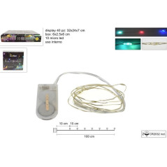 INGROSSO ARTICOLI DI NATALE FILO 10MICRO LED MULTICOLOR 8033113948374 ARTICOLI NATALIZI LUCI NATALIZIE