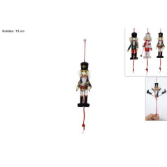 INGROSSO ARTICOLI DI NATALE SOLDATO SCHIACCIANOCI MOV. CON CORDA 8033113964046 ADDOBBI ALBERO NATALE APPENDINI NATALIZI