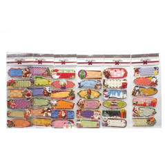 INGROSSO ARTICOLI DI NATALE BL.6 ETICHETTE CHIUDIPACCO ADES NAT GLIT 8021029766793 ARTICOLI NATALIZI BIGLIETTI NATALIZI