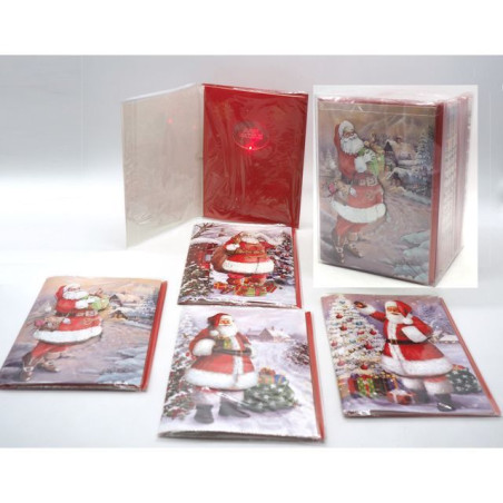 INGROSSO ARTICOLI DI NATALE BIGLIETTO BABBO NATALE 3D C/BUSTA C/MUS 8021029769091 ARTICOLI NATALIZI BIGLIETTI NATALIZI