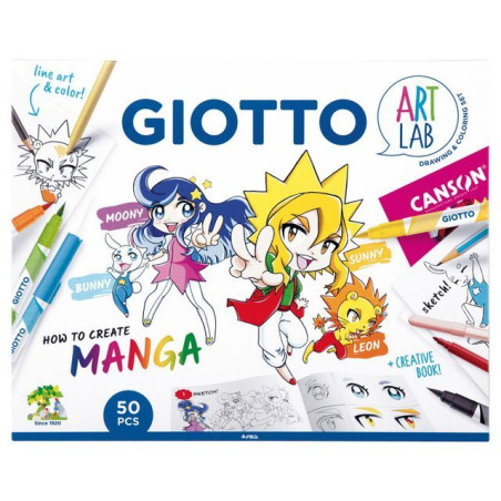 INGROSSO CARTOLERIA GO ART LAB MANGA 8000825051968 PENNARELLI MATITE COLORATE TEMPERE PENNARELLI