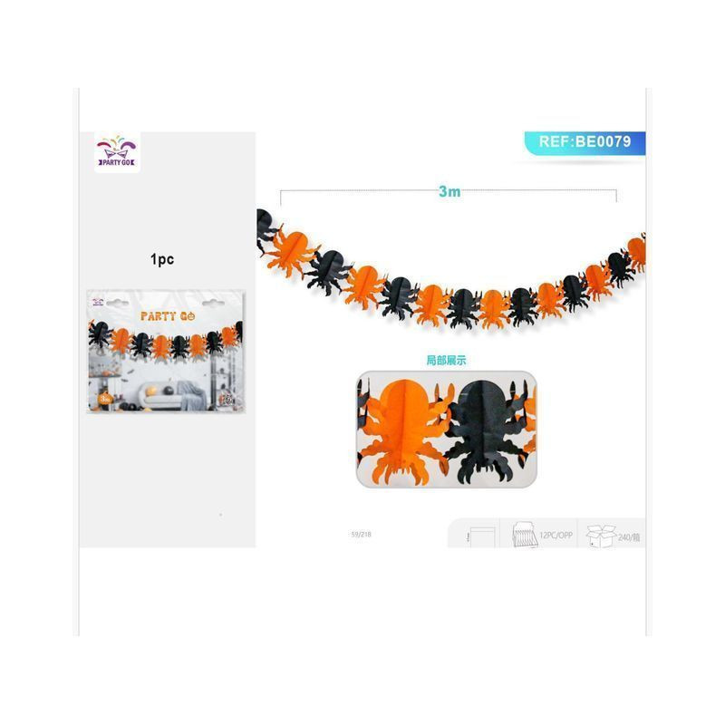 FESTONE HALLOWEEN RAGNO MT.3 BE0079 EAN 8058617843796 INGROSSO FESTONI E ADDOBBI HALLOWEEN FESTONE HALLOWEEN RAGNO MT.3 BE0079 EAN 8058617843796 INGROSSO FESTONI E ADDOBBI HALLOWEEN