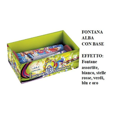 INGROSSO FUOCHI D'ARTIFICIO FONTANA ALBA PZ.2 C.36 8023993861948 FUOCHI PER FESTE FONTANE FUOCHI D'ARTIFICIO
