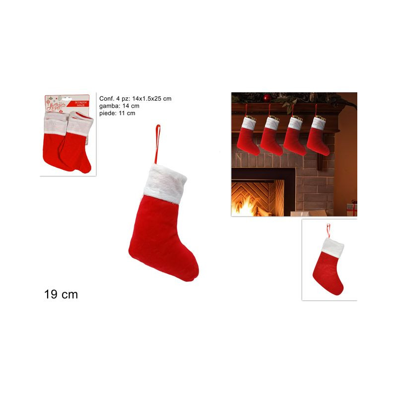 CALZINO BABBO NATALE 19 CM SET 4PZ EAN 8053482093321 INGROSSO OGGETTISTICA NATALIZIA CALZINO BABBO NATALE 19 CM SET 4PZ EAN 8053482093321 INGROSSO OGGETTISTICA NATALIZIA