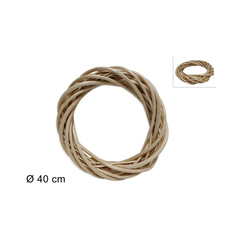 ANELLO LEGNO INTRECCIATO 40CM NATURALE EAN 8053482165899 INGROSSO OGGETTISTICA NATALIZIA ANELLO LEGNO INTRECCIATO 40CM NATURALE EAN 8053482165899 INGROSSO OGGETTISTICA NATALIZIA