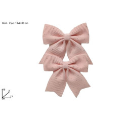 INGROSSO ARTICOLI DI NATALE FIOCCHI VELLUTO RIGATO C/BRILL 13X15 2PZ 8053482268453 DECORAZIONI NATALIZIE OGGETTISTICA NATALIZIA