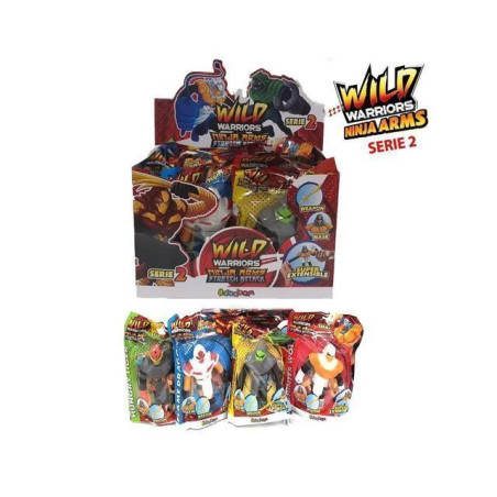 WILD WARRIORS NINJA ARMS STRETCH ATTACK EAN 8057094648702 INGROSSO GIOCHI DA EDICOLA