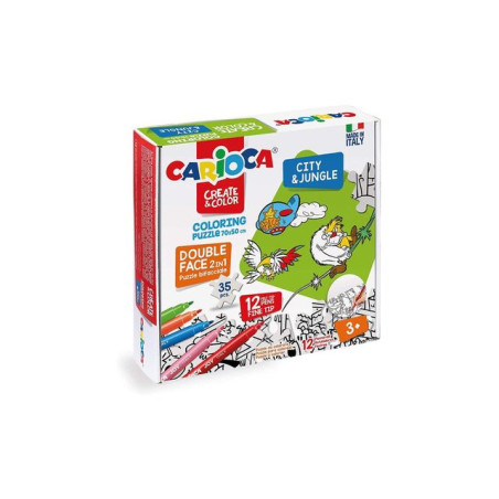 INGROSSO CARTOLERIA CARIOCA COLORING PUZZLE CITY&JUN.+12 PEN 8003511430467 GIOCHI E GIOCATTOLI GIOCHI DIDATTICI E CREATIVI