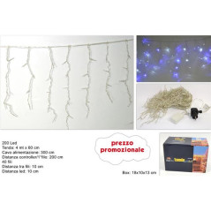 INGROSSO ARTICOLI DI NATALE TENDA LED 200LUCI 4MT C/GIOCO LUCI BLU/B 8033113430220 ARTICOLI NATALIZI LUCI NATALIZIE